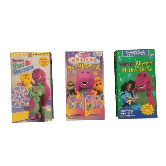 Barney The Purple Dinosaur VHS VCR Lot Of 3 Tapes - Picture 1 of 13